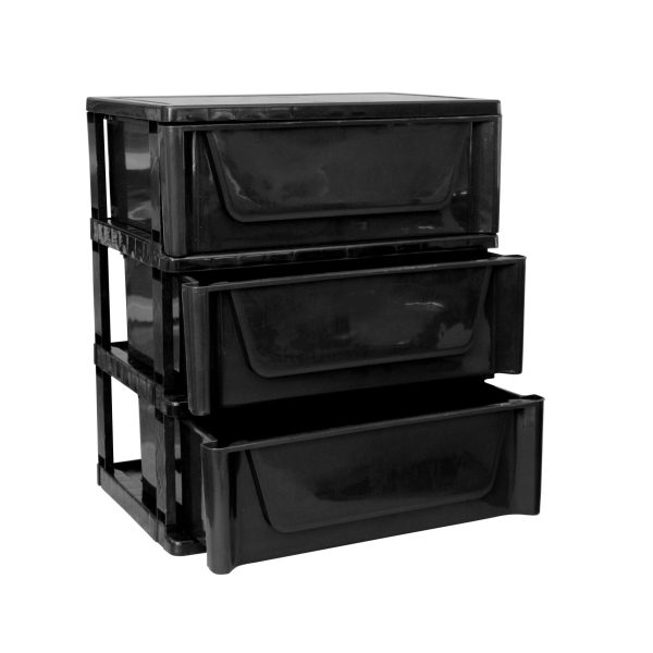 Deluxe 3-Drawer Room Organiser Unit