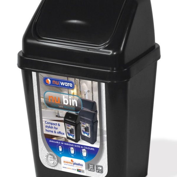 Deluxe Flip Top Plastic Bin