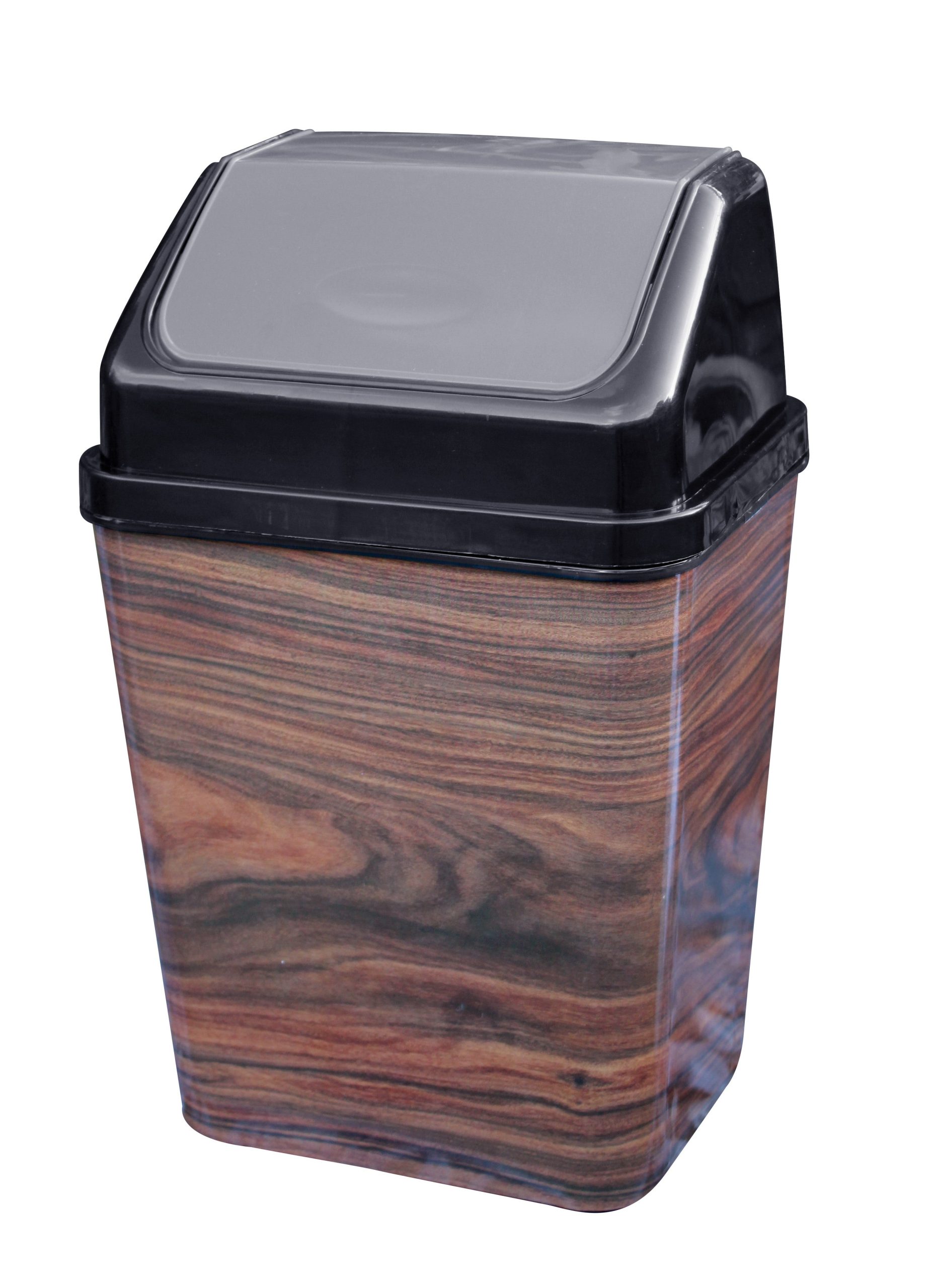 NuStorBinWoodGrain.jpg Wooden Elegance: Premium Wood Grain Finish Plastic Bin - Image 1