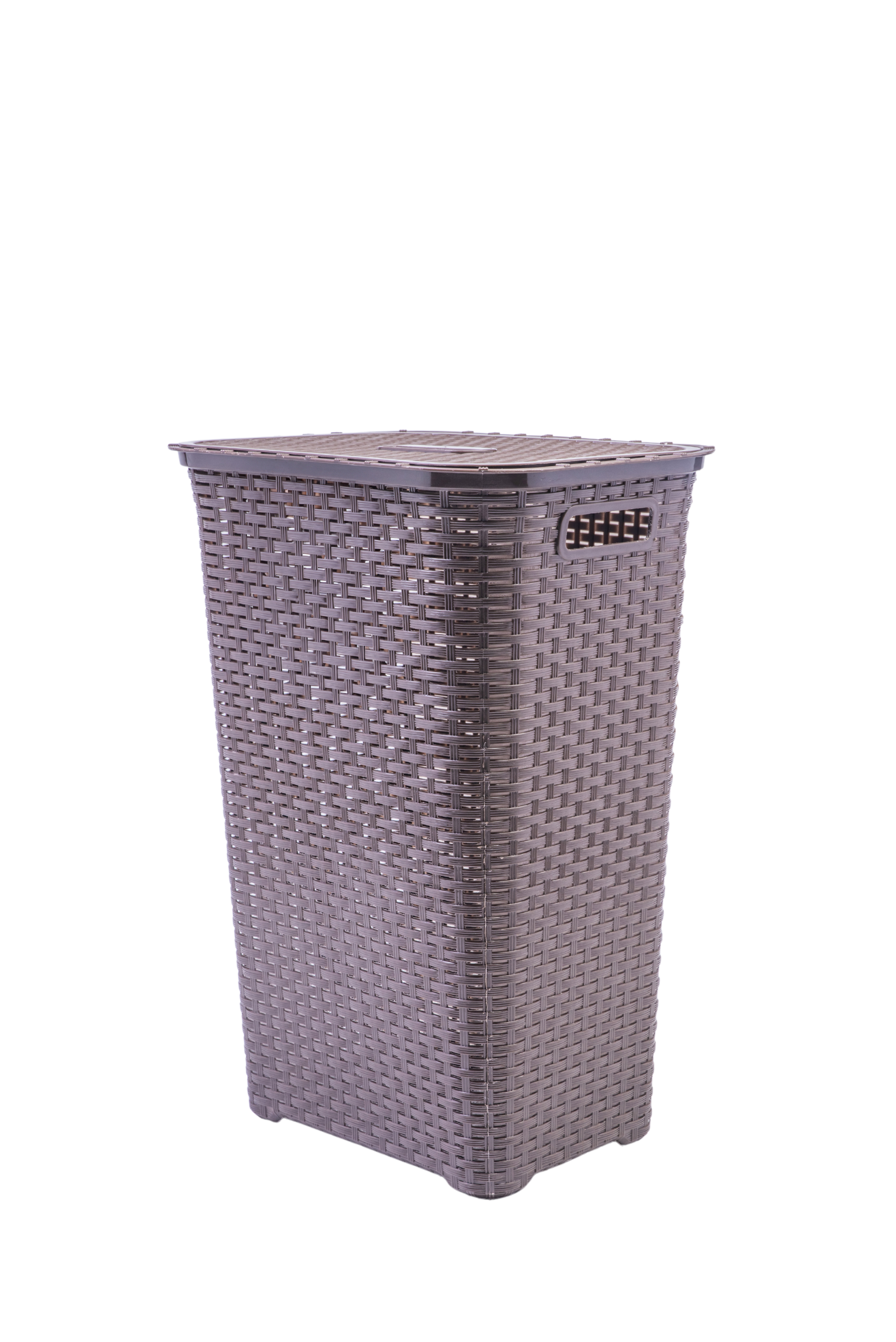 SNAPTHAT-47-2-Edited.png Designer Rattan Laundry Basket (Brown) - Image 1
