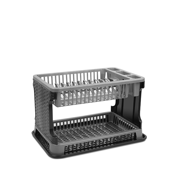 Rattan Double Dish Rack